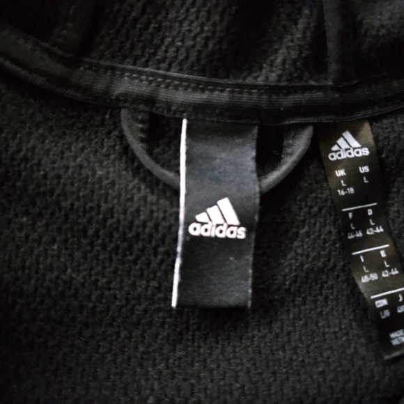 Adidas 2 Tone Black/Grey Zip up Jogger Jacket - Picture 2 of 4